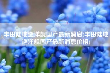 丰田陆地巡洋舰国产最新消息(丰田陆地巡洋舰国产最新消息价格)