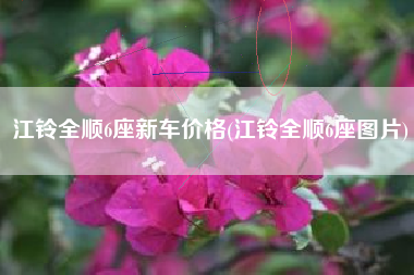 江铃全顺6座新车价格(江铃全顺6座图片) 江铃全顺6座新车价格(江铃全顺6座图片)