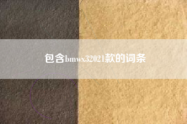 包含bmwx32021款的词条