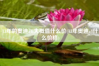 13年的奥迪a4l大概值什么价(13年奥迪a4什么价格) 13年的奥迪a4l大概值什么价(13年奥迪a4什么价格)