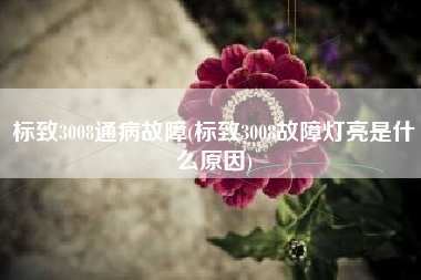 标致3008通病故障(标致3008故障灯亮是什么原因) 标致3008通病故障(标致3008故障灯亮是什么原因)