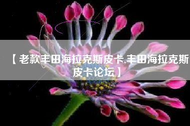 【老款丰田海拉克斯皮卡,丰田海拉克斯皮卡论坛】