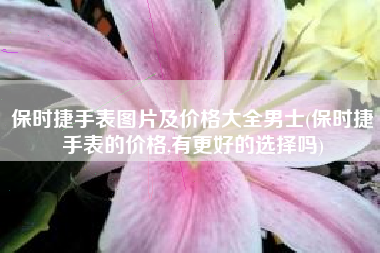 保时捷手表图片及价格大全男士(保时捷手表的价格,有更好的选择吗)
